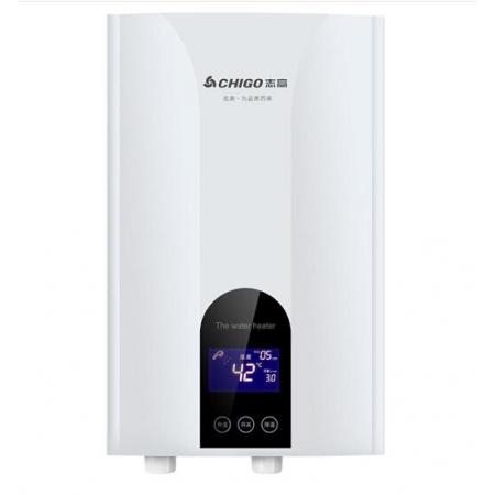 志高（CHIGO）即热式电热水器 速热恒温小型省电家用集成淋浴洗澡免储水功率可调防漏电 KBR-W5D 8500W