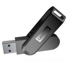 联想（Lenovo）64GB USB3.0（USB3.1 Gen1) U盘 X3 深空黑 全金属电脑车载高速优盘 360度旋转