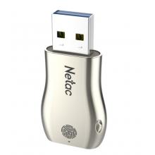 朗科（Netac）64GB USB3.0 指纹加密金属U盘U628 隐私全面保护商务办公