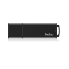 朗科（Netac）U351 高速USB3.0 全金属U盘商务直插式闪存盘小巧迷你车载加密优盘 黑色 32GB