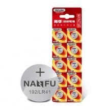 南孚(NANFU)192/LR41/392A/L736/AG3 纽扣电池10粒装 适用于石英表电子手表等
