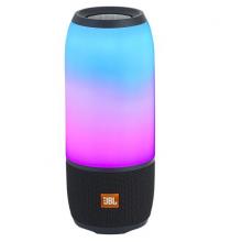 JBL PULSE3 音乐脉动三代 便携式蓝牙音箱 炫彩小音箱+低音炮 桌面音响 可免提通话 防水设计 典雅黑