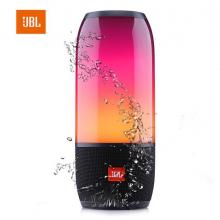 JBL PULSE3 音乐脉动三代 便携式蓝牙音箱 炫彩小音箱+低音炮 桌面音响 可免提通话 防水设计 典雅黑