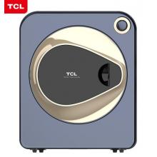 TCL 2.5公斤烘干机迷你滚筒干衣机 可壁挂式小烘干机 衣物护理 防皱免烫 (艺境蓝)H25L100