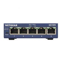 网件（NETGEAR）GS105 5口千兆非网管交换机 小型办公网络分线器以太网交换机/工业级