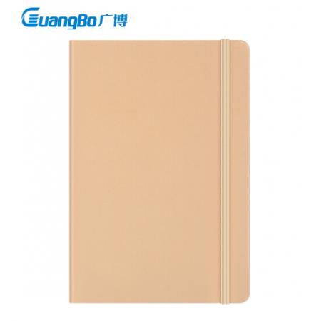 广博(Guangbo) 绑带硬面记事本 办公会议记录本笔记本 棕色 GBP20071