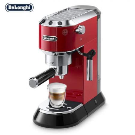 德龙（Delonghi）咖啡机 半自动咖啡机 泵压式 EC680.R 红色