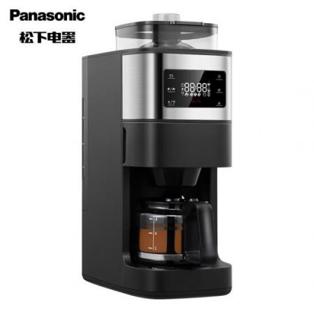松下 Panasonic 可拆卸式 触控式屏幕 豆粉两用 自动清洗 咖啡机 NC-A701