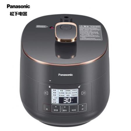 松下( Panasonic) 2L松下迷你电压力锅 18min快速饭 24小时预约烹调 可拆洗内外盖 SR-PB201-H