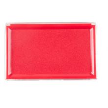 晨光(M&G)文具红色财务专用印台 138*88mm方形透明快干印泥 单个装AYZ97513