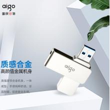 爱国者（aigo）128GB USB3.0 U盘 U330金属旋转系列 银色 快速传输