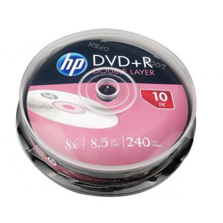 光盘 惠普  DVD+R DL 空白光盘 8.5g  10片装