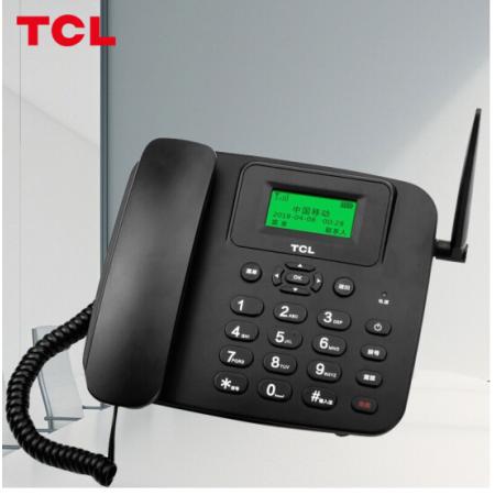 TCL 插卡电话机座机 全网通4G版 移动/联通/电信/中文菜单/大音量WIFI热点办公家用电销移动固话 LT100三网通