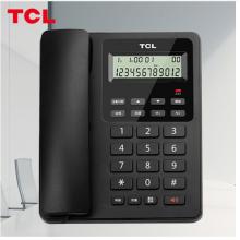 TCL 电话机座机 固定电话 办公家用 大屏幕 来电显示 免电池 HCD868(60)TSD 黑色
