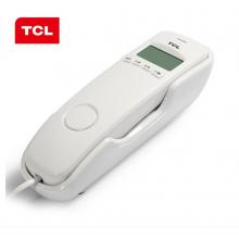 TCL HA868(8A)固定有绳电话机座机小挂机电梯卫生间厨房一键拨号座式壁挂酒店家用固定座机(白色)