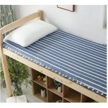 艾薇 床垫 垫褥子单人床  条纹蓝 90*200cm