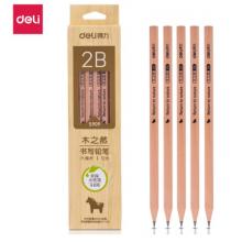 得力（deli） 得力 铅笔 书写 绘画铅笔 铅笔笔 学生铅笔 2B(S909)12支/盒