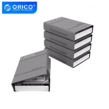 奥睿科(ORICO) 2.5/3.5英寸硬盘保护盒 台式机硬盘收纳盒 防震/抗压/耐摔/带标签保护套包 灰色组合装PHP25