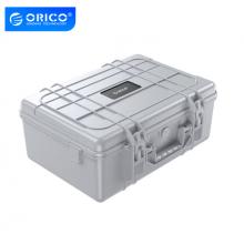 奥睿科(ORICO)硬盘盒保护箱3.5英寸固态硬盘安全保存收纳三防防水/防潮/防震 20盘位 灰色PSC-L20