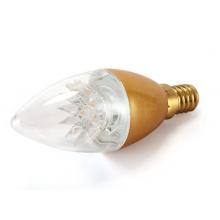 佛山照明 （FSL）尖泡led灯泡烛形尖泡水晶灯泡蜡烛泡吊灯灯泡小螺口E14晶钻金色6.5W白光