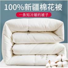 南极人NanJiren 100%新疆棉花被8斤 全棉加厚秋冬被棉被 冬季被子被芯 200*230cm
