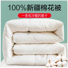 南极人NanJiren 100%天然新疆棉花被 全棉被子被芯 单人学生秋冬被空调被 5斤 150*200cm