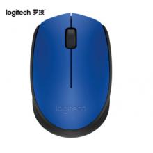 罗技（Logitech）M170鼠标 无线鼠标 办公鼠标 对称鼠标 蓝色 带无线2.4G接收器