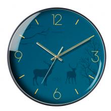 Timess 挂钟钟表客厅创意北欧时钟万年历温度石英钟简约轻奢表挂墙 P50-6【30厘米款】