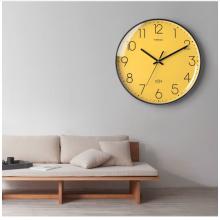 Timess 挂钟钟表客厅创意北欧时钟万年历温度石英钟简约轻奢表挂墙 P51-5【35厘米款】