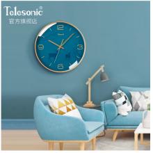 天王星（Telesonic）挂钟 钟表客厅创意时钟现代简约表挂墙卧室石英钟圆形挂表 北欧鹿（直径35厘米）