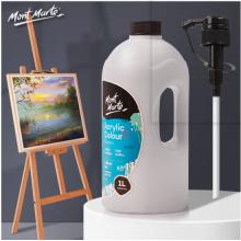 蒙玛特(Mont Marte)丙烯颜料1l钛白 大瓶美术手绘彩绘墙绘画画丙烯颜料套装 大容量绘画防水颜料MSCH0101CN