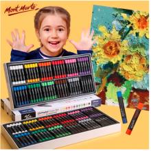 蒙玛特(Mont Marte)班级重彩油画棒144支 12色美术绘画色粉棒儿童画画油性蜡笔套装学生盒装油彩棒MMPT0035CN