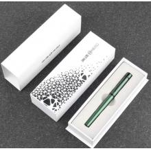 英雄（HERO）钢笔 商务办公时尚个性钢笔盒套【探索者】H605C 黑夹绿色