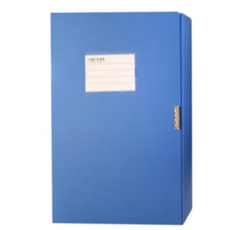 粤富（YUEFU）档案盒A4蓝色粘扣档案盒  35mm-YF1335 1个装
