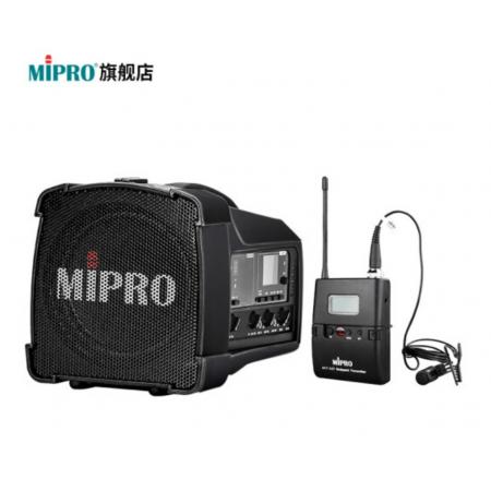 MIPRO咪宝MA-100SBII蓝牙音响户外移动便携式小型音箱讲解喊话扩音器带话筒一体宣传讲话喇叭插卡可充电 配领夹话筒（二代）
