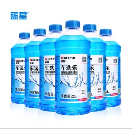 蓝星 车洗乐防冻玻璃水-30℃ 2L*6瓶装