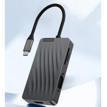 联想（Lenovo）Type-C扩展坞USB-C转HDMI/VGA转接头USB3.0分线器4K投屏PD充电拓展坞适用小新苹果笔记本电脑