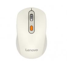 联想(Lenovo) 无线蓝牙双模充电鼠标 蓝牙5.0/3.0 便携办公鼠标 人体工程学设计 Howard2022款樱花白充电版