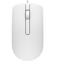 戴尔（DELL）MS116 鼠标有线 商务办公经典对称 有线鼠标 USB接口 即插即用 鼠标 （白色)