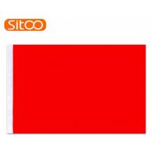 SITOO 空白旗子 纯色红旗 彩旗加厚纳米防水1号2号3号4号5号尺寸可选 空白红旗 5号空白红旗64*96CM 2面