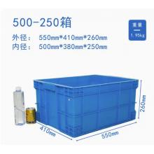 meyao 物流塑料周转箱大容量加厚带盖大胶箱纯新料储物箱长形收纳储物箱（加厚蓝色+平盖）