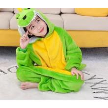 连体睡衣 小恐龙儿童睡衣 草绿色