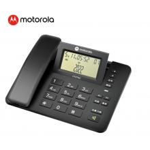 摩托罗拉（Motorola）电话机座机/有绳固话 提机蓝屏更清晰 简约免提免打扰家用办公电话机 CT220黑色
