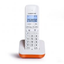 中诺数字无绳电话机座机单机中文菜单子母机无线座机插电话线使用固话机W158橙色