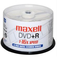 麦克赛尔（maxell）DVD R光盘 刻录光盘 光碟 空白光盘 16速4.7G 影音系列桶装50片