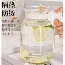 广意凉水壶家用夏季冷水壶耐高温花茶壶低硼硅玻璃泡茶壶2.2LGY7296