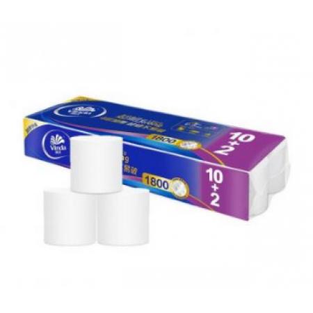 维达 v4492 卫生纸1800克实心卷12卷/提