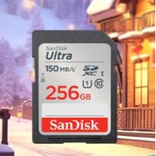 闪迪（SanDisk）256GB SD内存卡 U1 C10 至尊高速存储卡 读速150MB/s