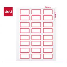 得力  口取纸  144枚24*27mm 姓名贴 7193