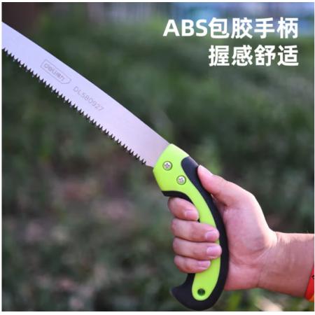 得力（deli） 腰锯木工锯子园林园艺手锯三面磨齿270mm DL580927